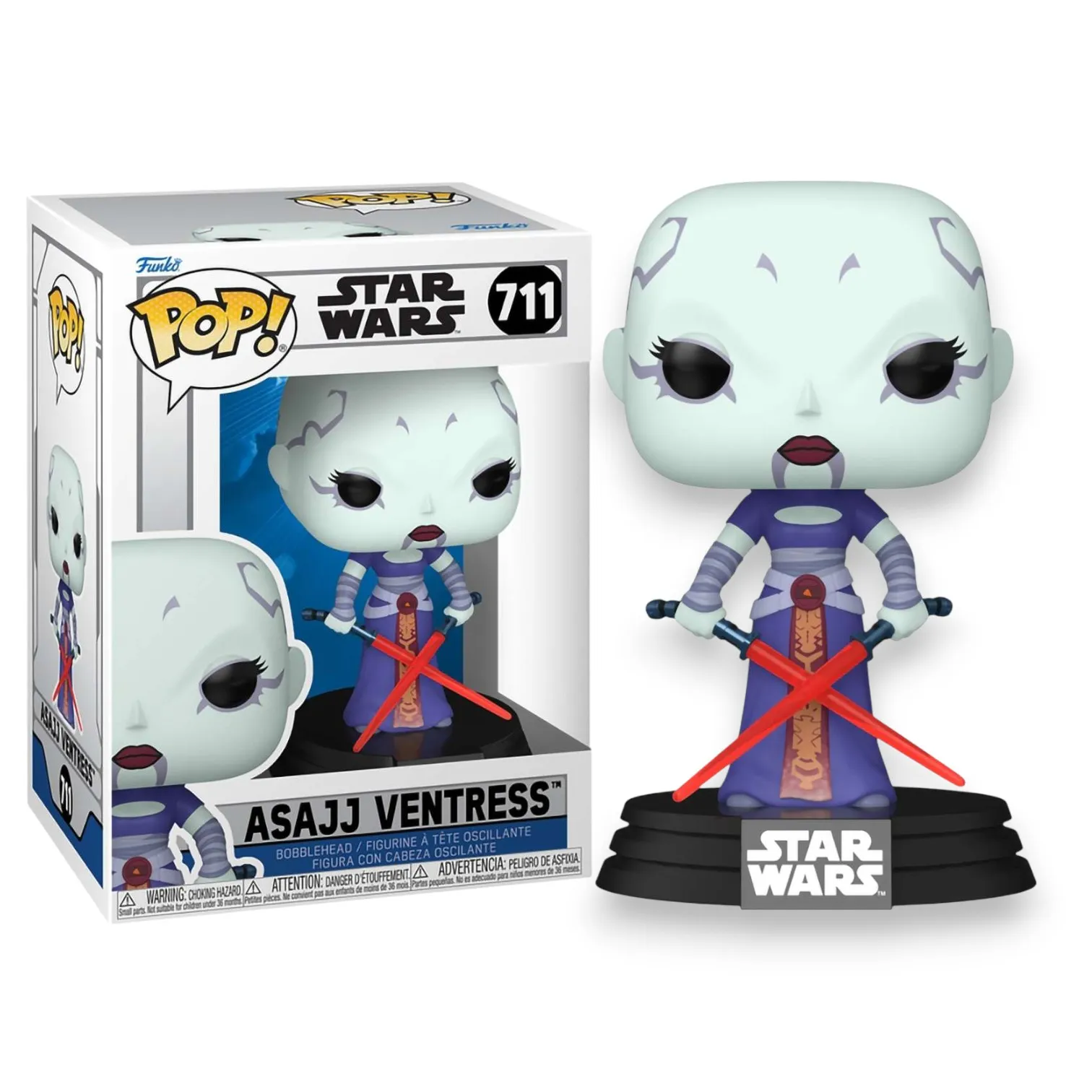 Фигурка Asajj Ventress — Funko POP! Star Wars Clone Wars Vinyl 711