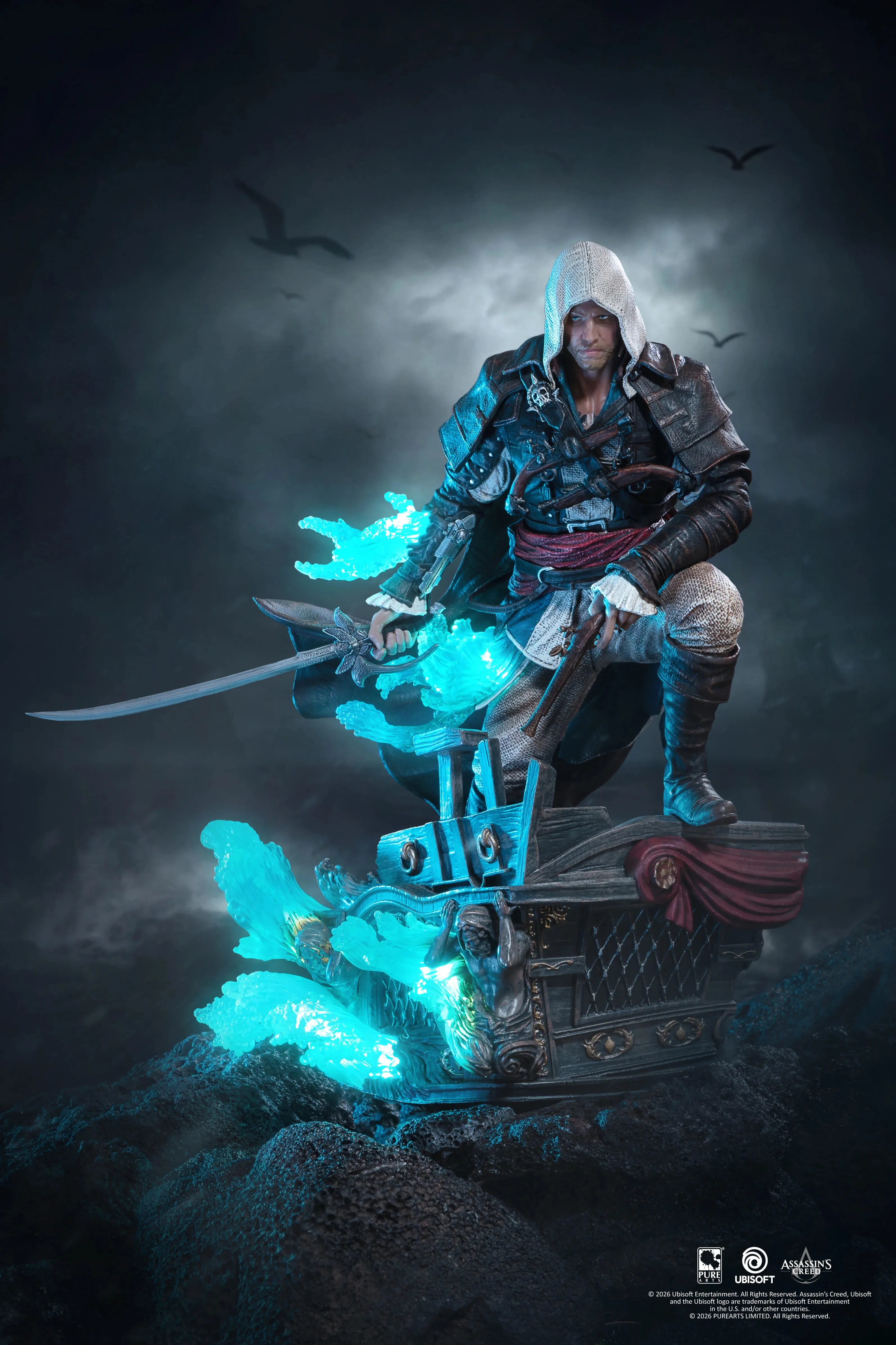 Фигурка Assassins Creed Black Flag Resynced Animus Edward Kenway — Pure Arts 1/8 Statue