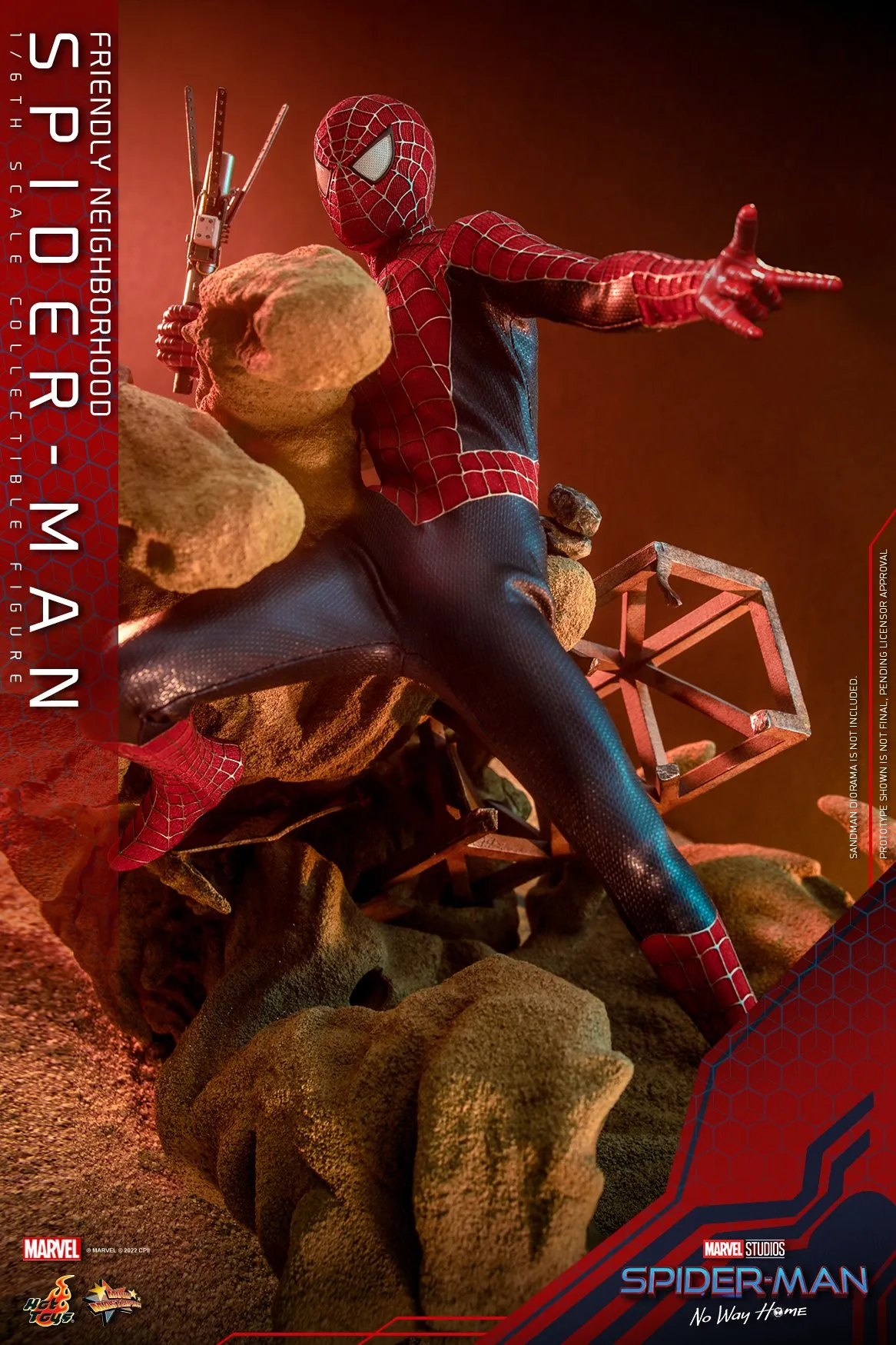 Фигурка Человек-Паук — Hot Toys MMS662 Friendly Neighborhood Spider-Man No Way Home 1/6 Deluxe