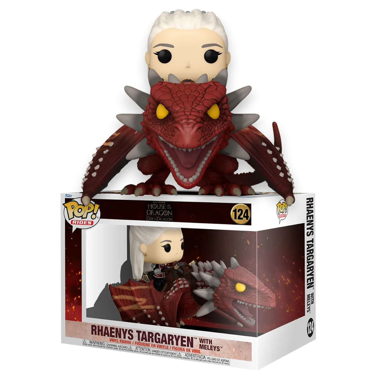 Фигурка HOTD S3 Rhaenys Targaryen with Meleys — Funko Pop! Vinyl 124