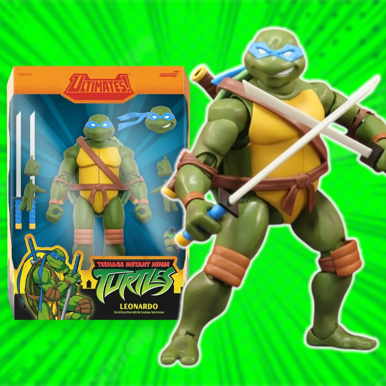 Фигурка Leonardo — Super 7 TMNT Ultimates Wave 12 2003 Series