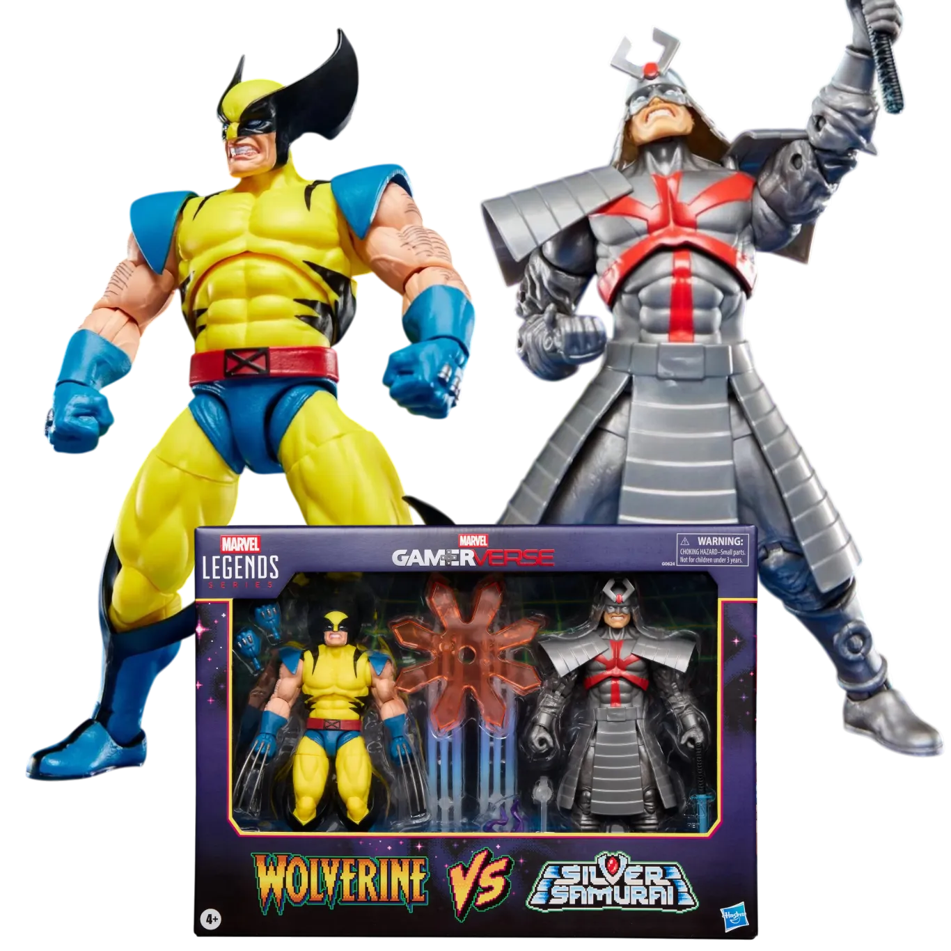 Фигурки Wolverine vs Silver Samurai — Hasbro Marvel Legends Gamerverse