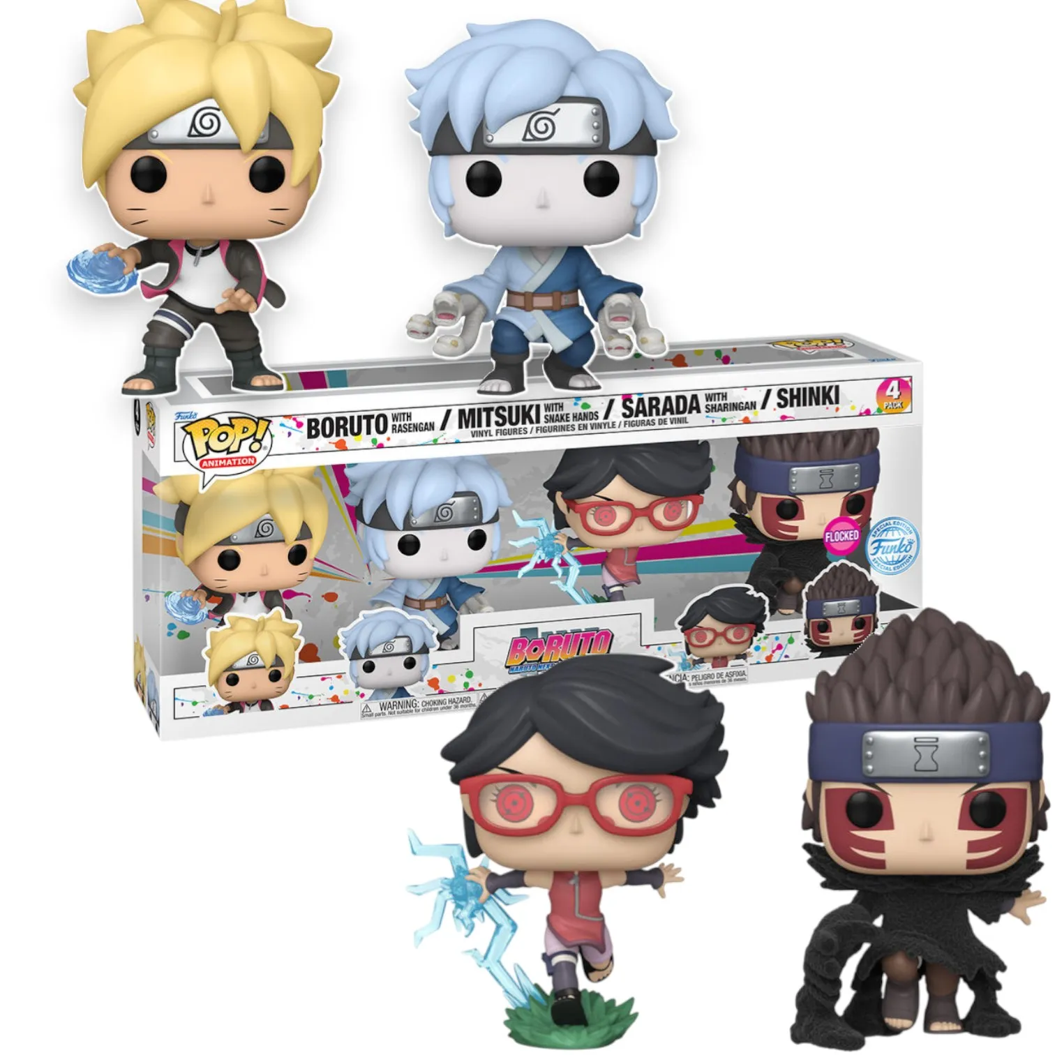 Фигурка Boruto Exclusive — Funko Pop! Vinyl 4-pack