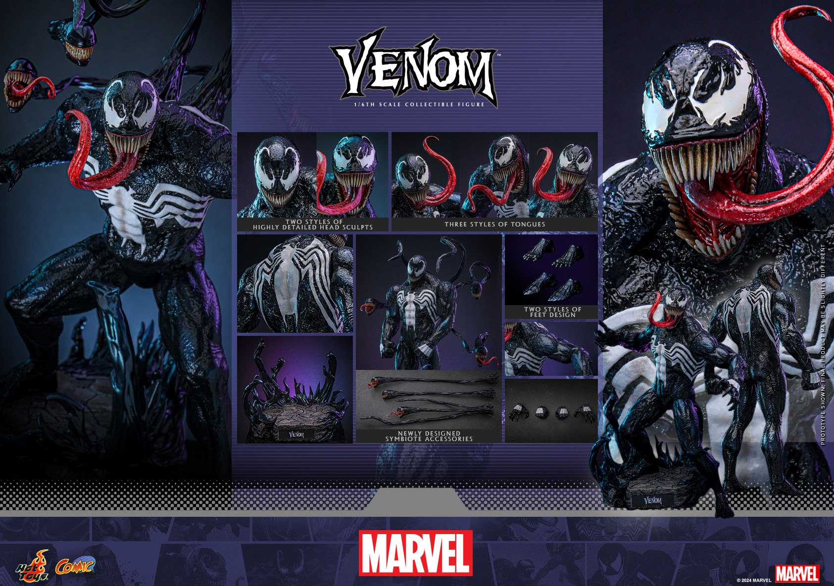 Hot Toys CMS023 Marvel Comics Venom 1 6