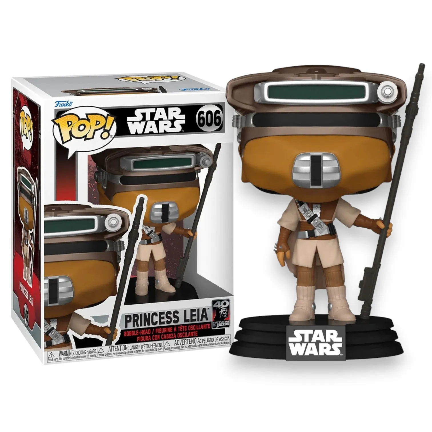 Фигурка Star Wars RotJ 40th — Funko Pop! Vinyl Princess Leia Boushh 606