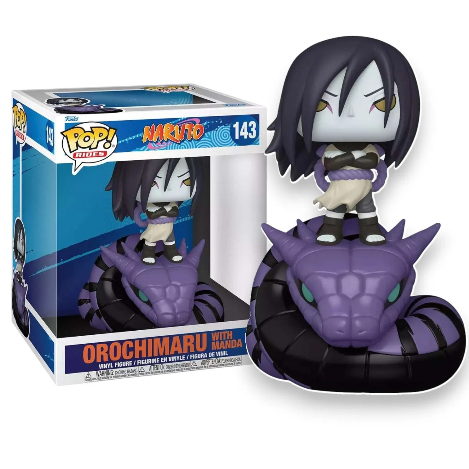 Фигурка Naruto Classic Orochimaru with Manda — Funko Pop! Vinyl 143