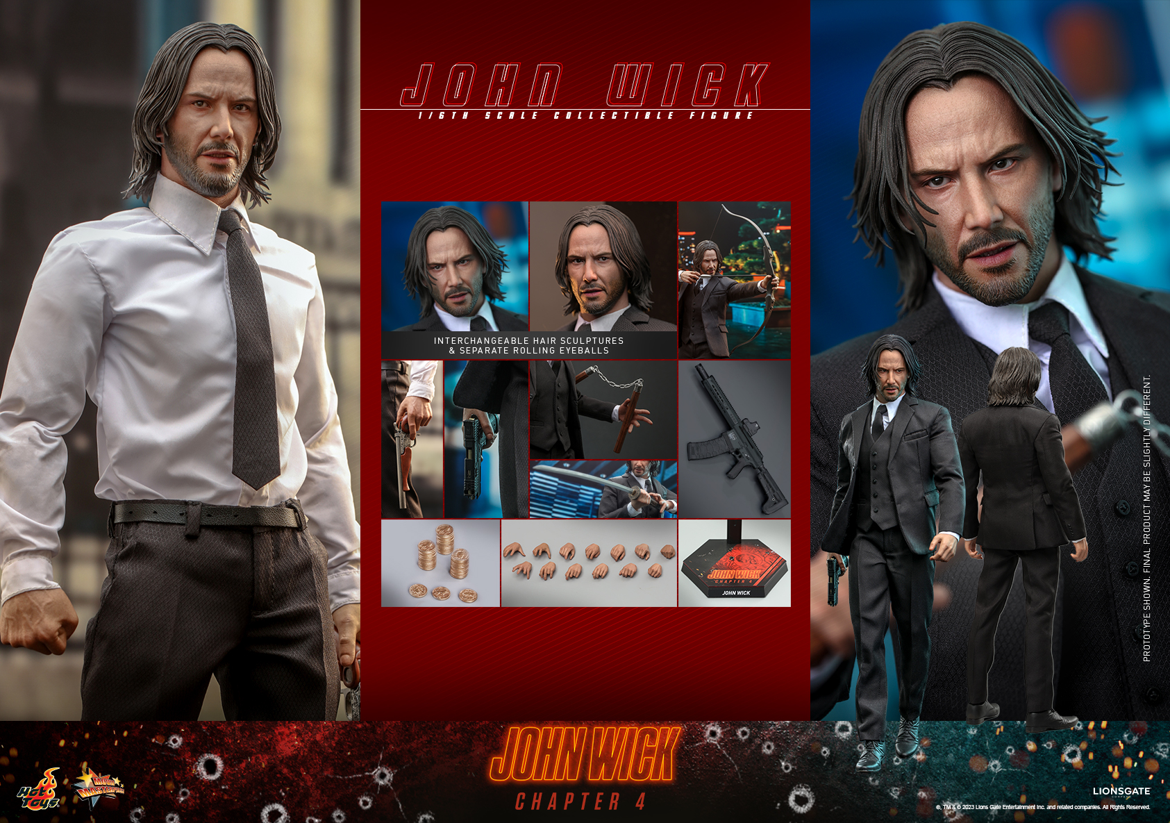John Wick Chapter 4 Hot Toys MMS729 1 6 GeekZona.ru