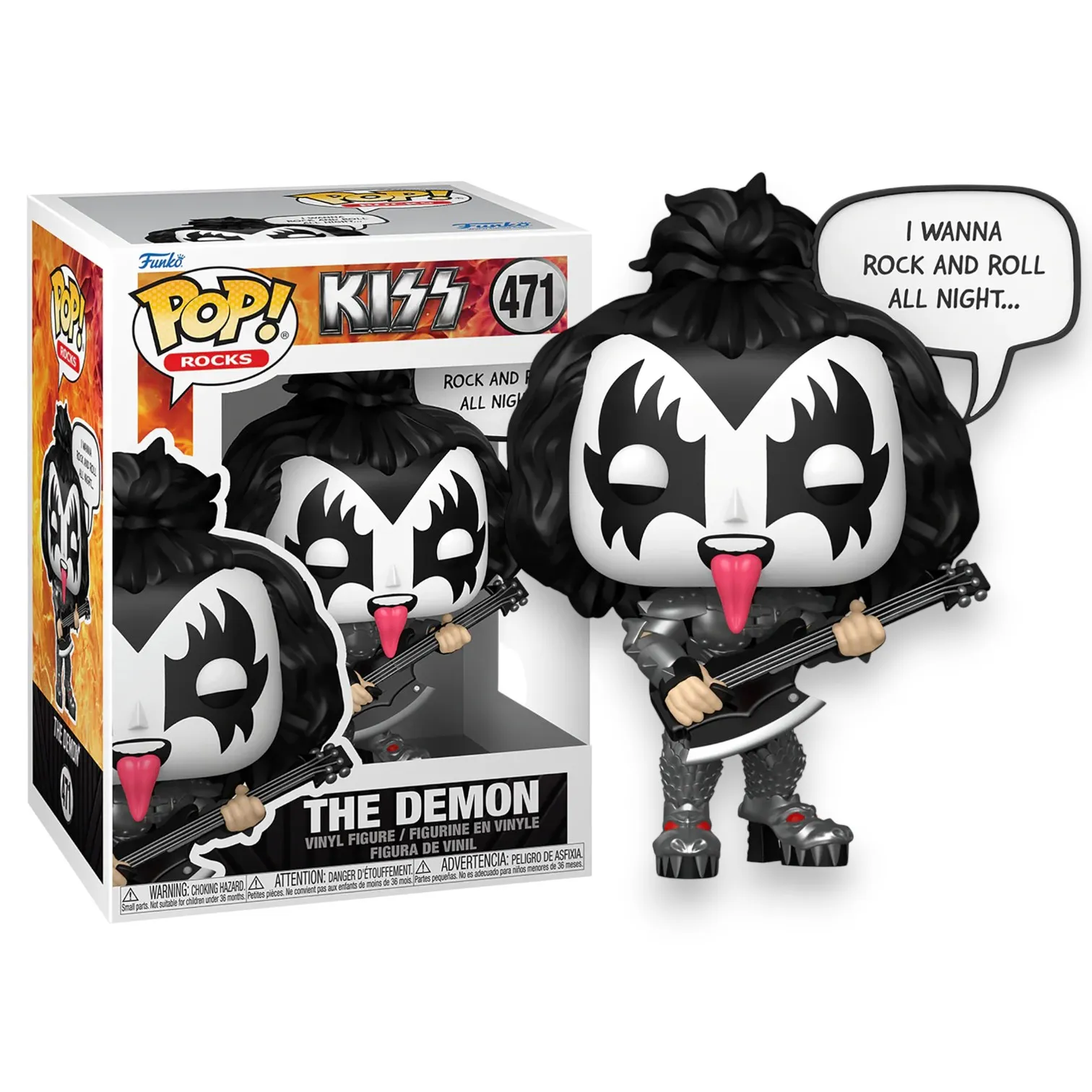 Фигурка Kiss Demon — Funko POP! R&R All Night 471