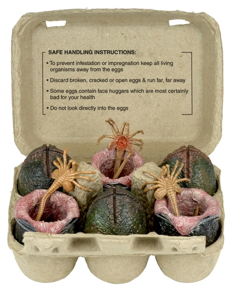 Набор Яйца Чужих — Neca 40 Anniversary Alien Xenomorph Eggs 6 Set Mini Figures