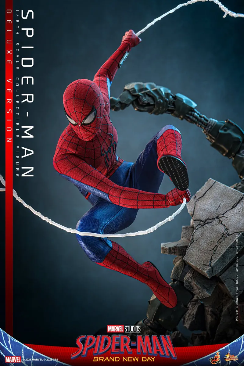 Фигурка Spider-Man Deluxe — Hot Toys MMS893 Spider-Man Brand New Day 1/6