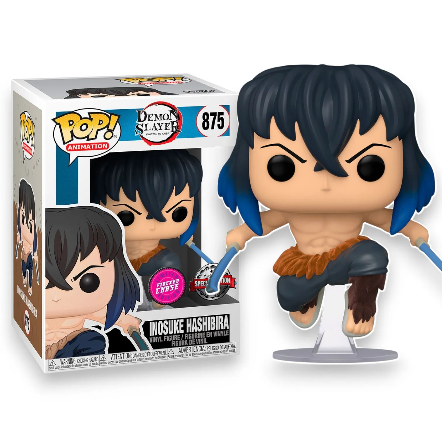 Фигурка Demon Slayer Inosuke Hashibira Exclusive Chase — Funko Pop! Vinyl 875
