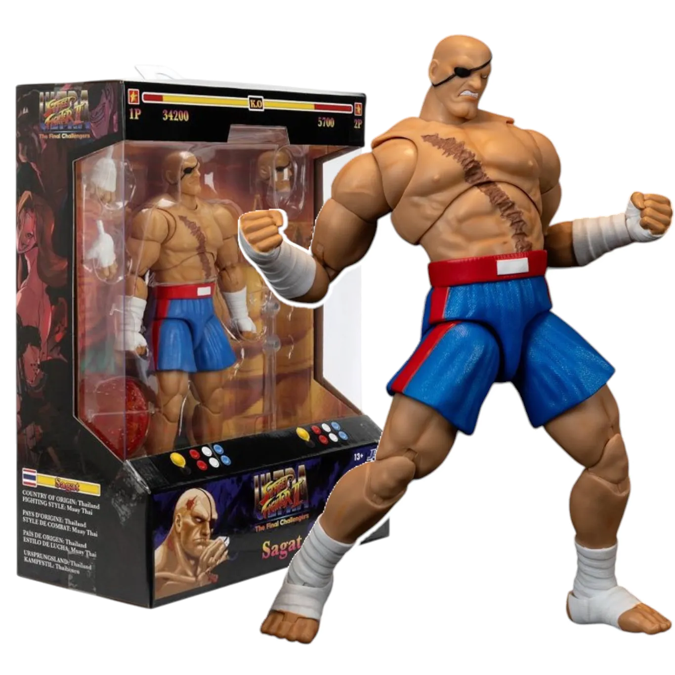 Фигурка Sagat — Jada Ultra Street Fighter II Figure