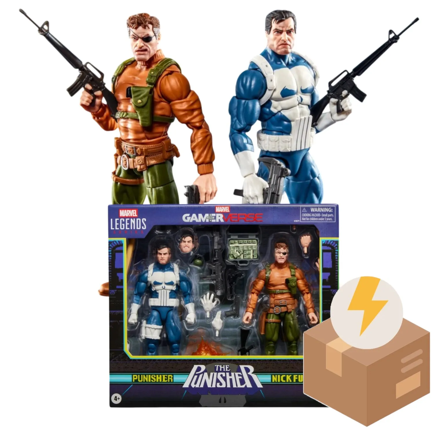 Фигурка Punisher and Nick Fury — Hasbro Marvel Legends Gamerverse BD