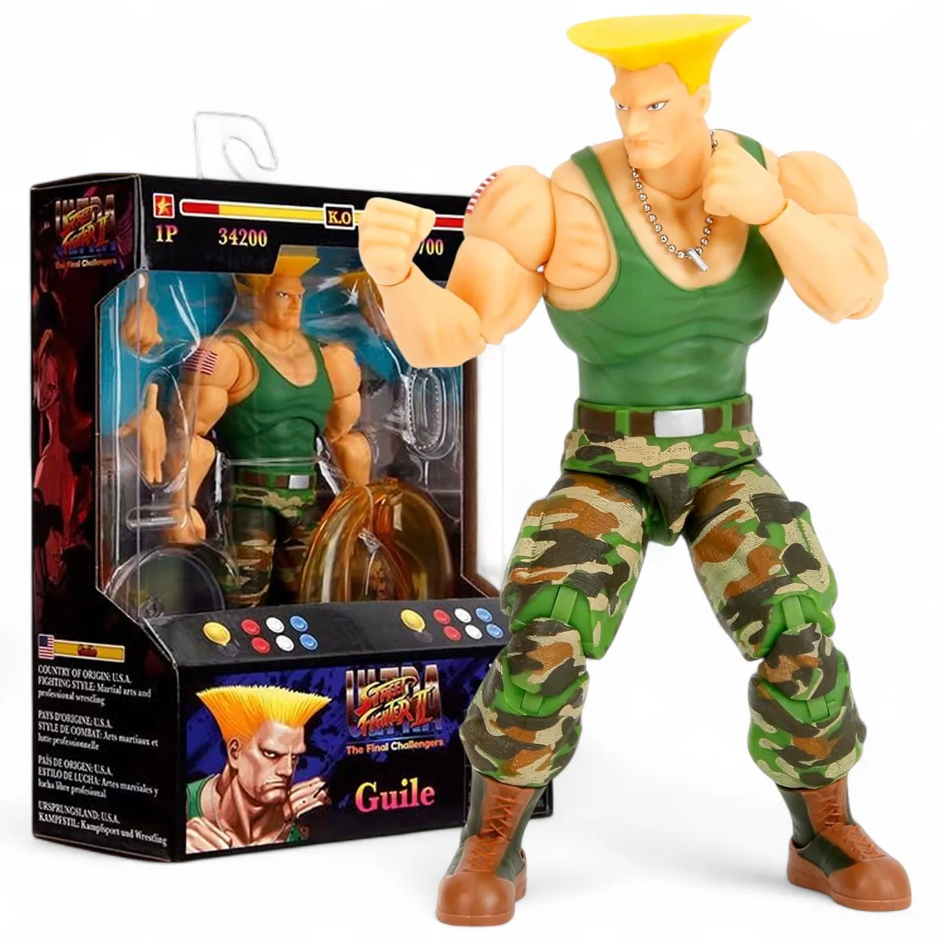 Фигурка Guile — Jada Ultra Street Fighter II Figure