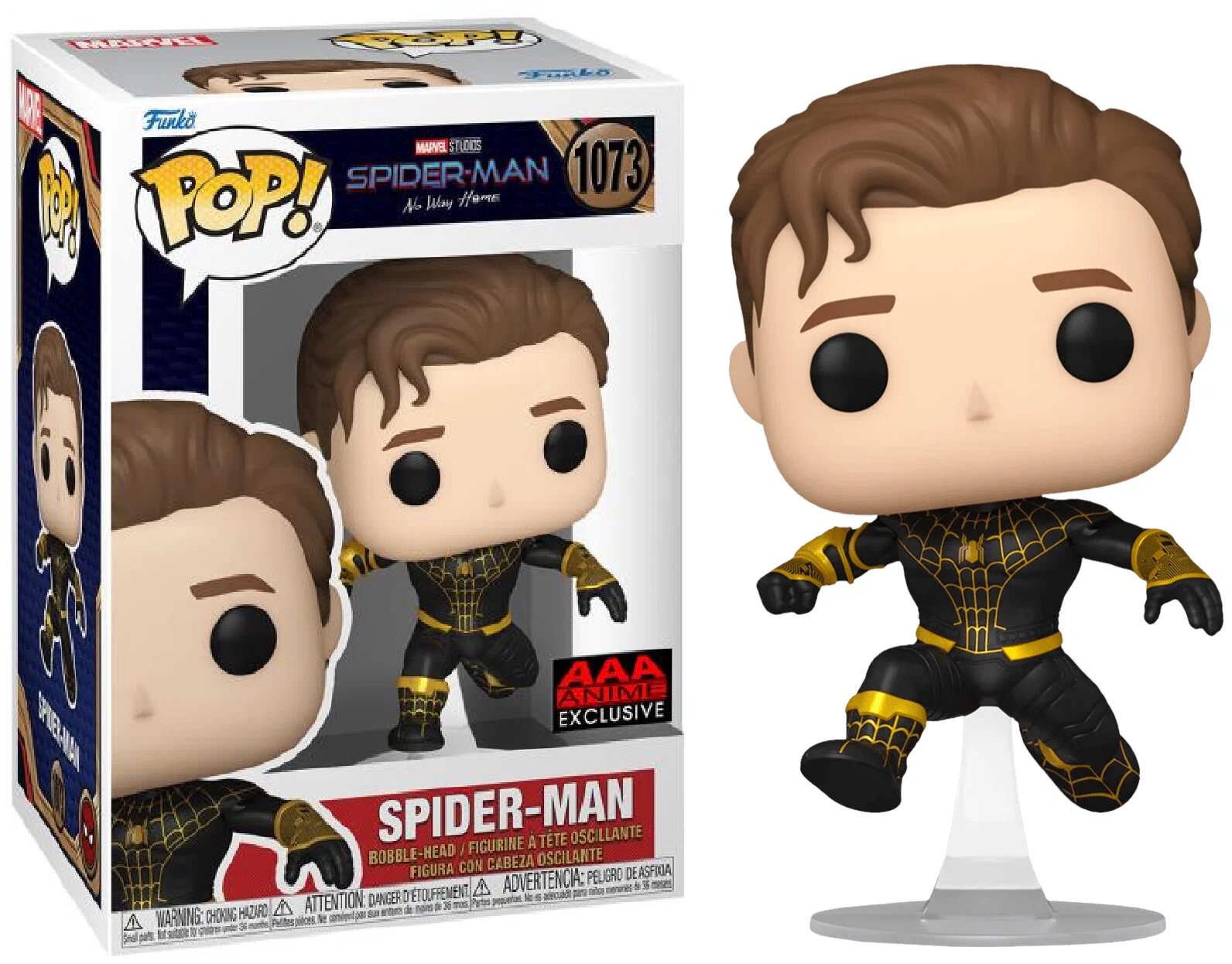 Фигурка Unmasked Spider-Man Black Suit — Funko Pop! No Way Home AAA Anime  Exclusive - купить в GeekZona.ru