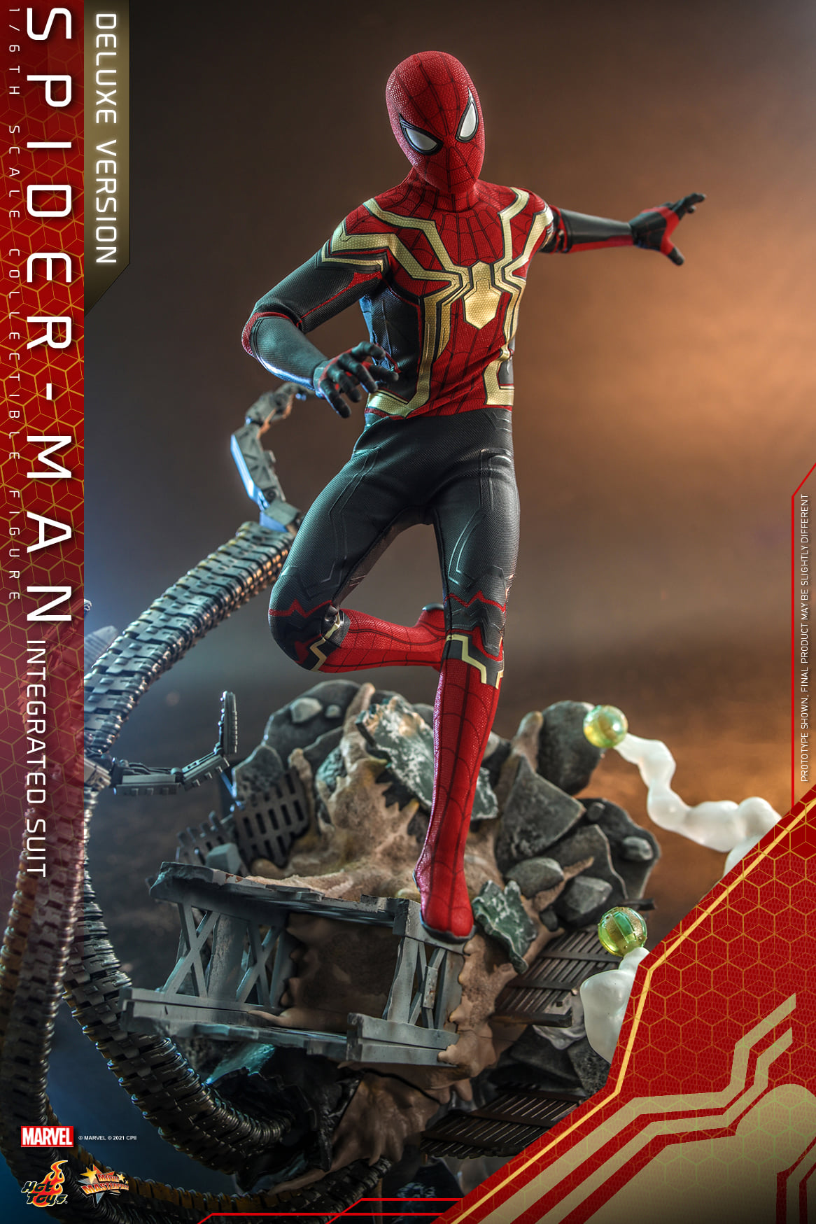 hot toys spider man armor