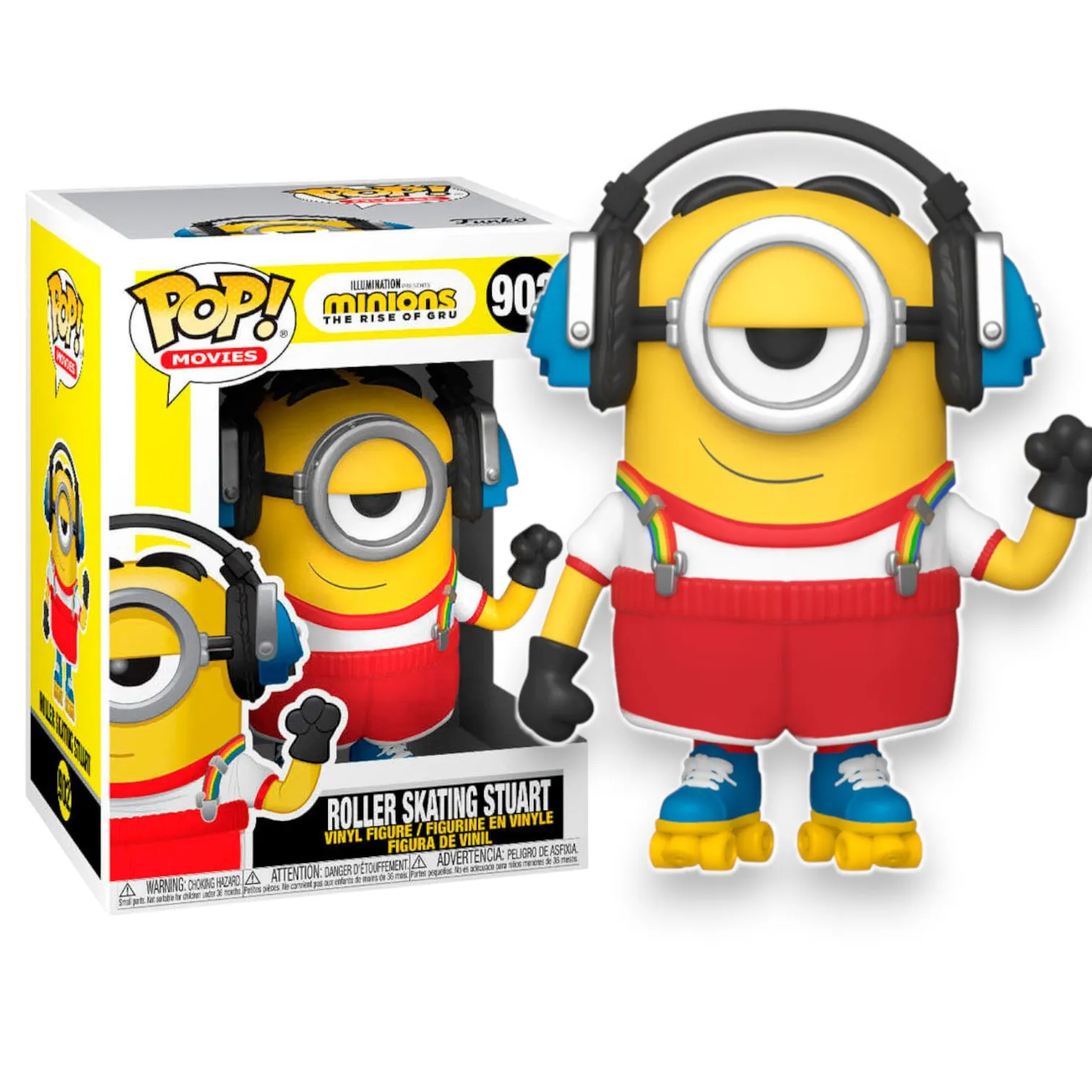 Фигурка Minions 2 Roller Skating Stuart — Funko Pop! Vinyl 902
