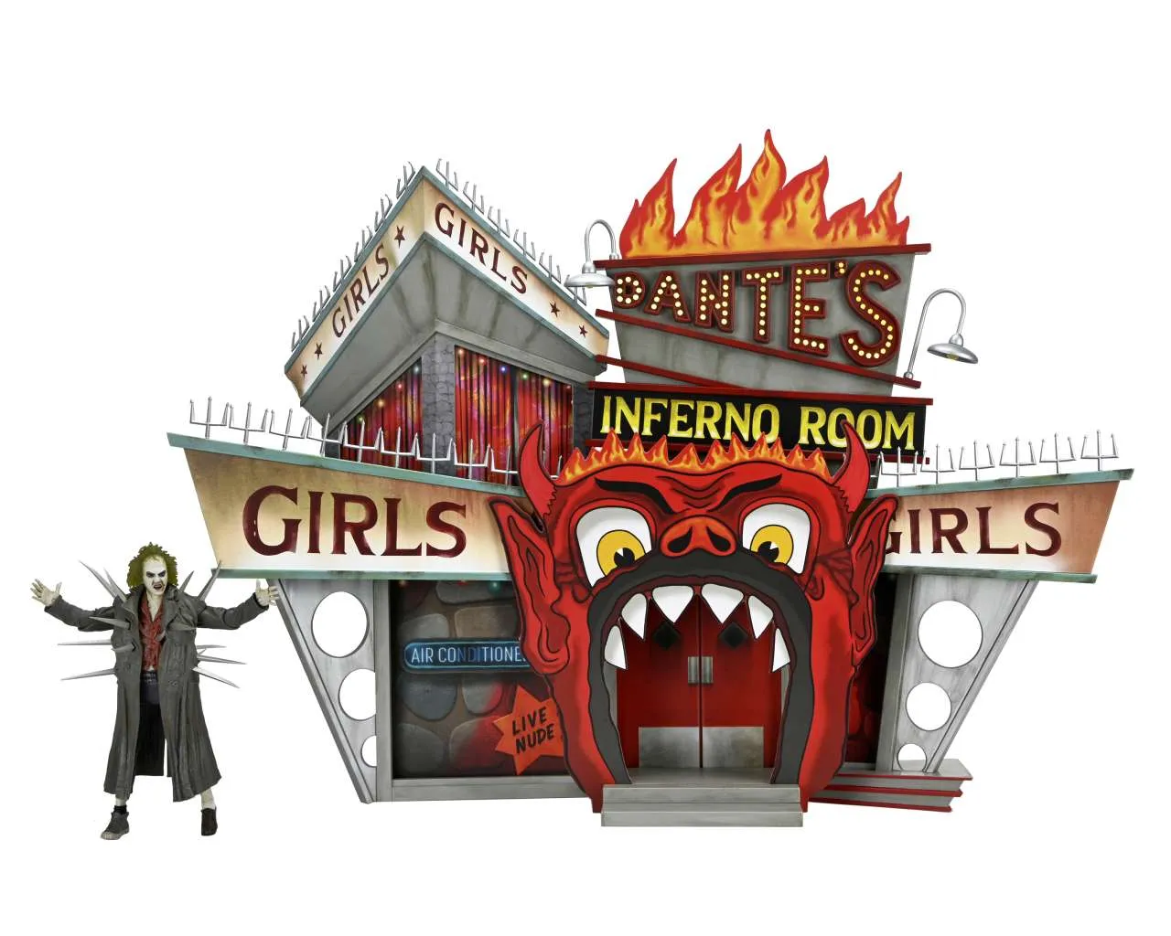 Фигурка Beetlejuice — Neca Trenchcoat Spikes Inferno Room DLX
