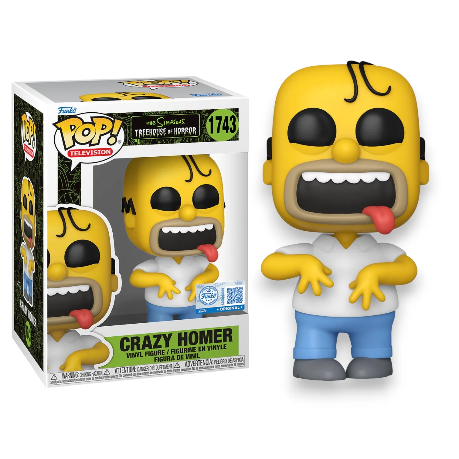 Фигурка Simpsons Treehouse Of Horror Crazy Homer SS Exc —Funko Pop! Vinyl 1743