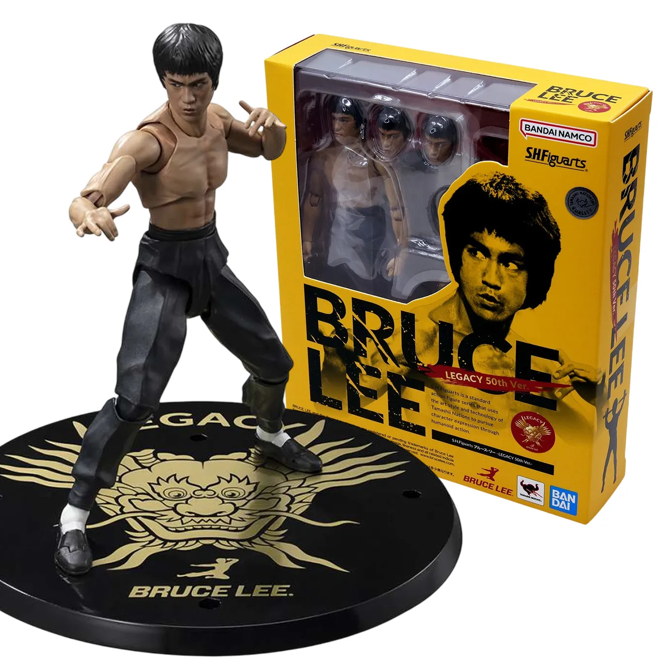 Фигурка Брюс Ли — Bandai Bruce Lee Legacy 50th Ver SHFiguarts