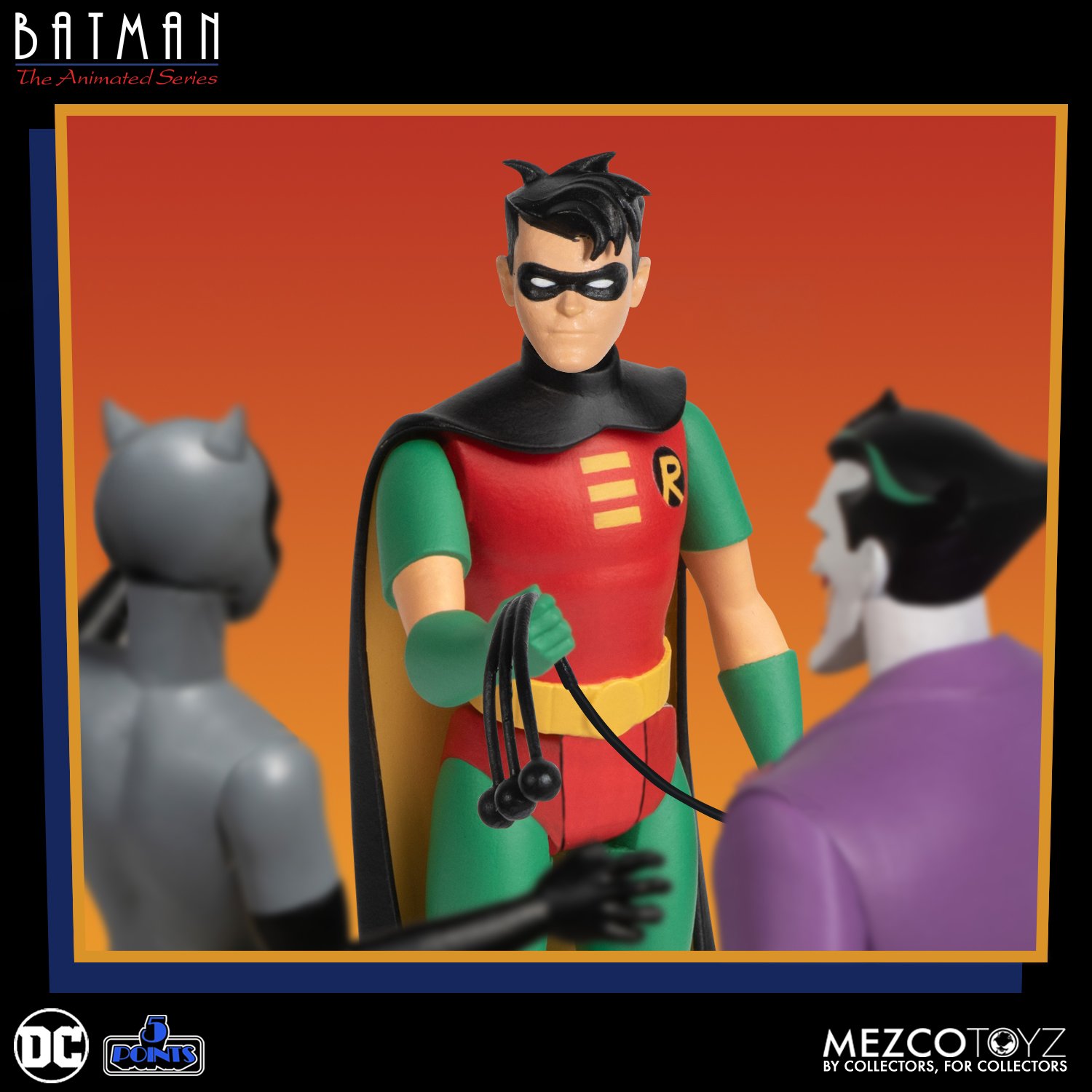 Фигурки Бэтмен — Mezco Toyz 5 Points Batman Animated Deluxe Set