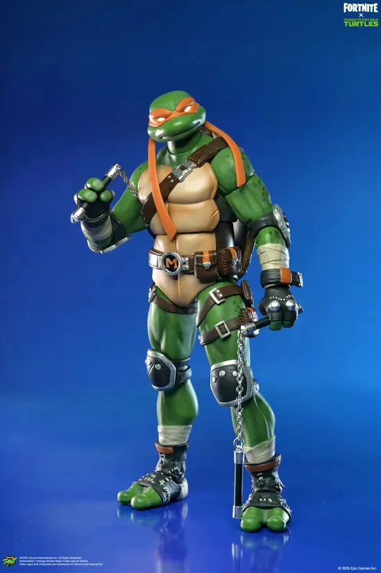 Фигурка Michelangelo — Neca Teenage Mutant Ninja Turtles Fortnite Action Figure