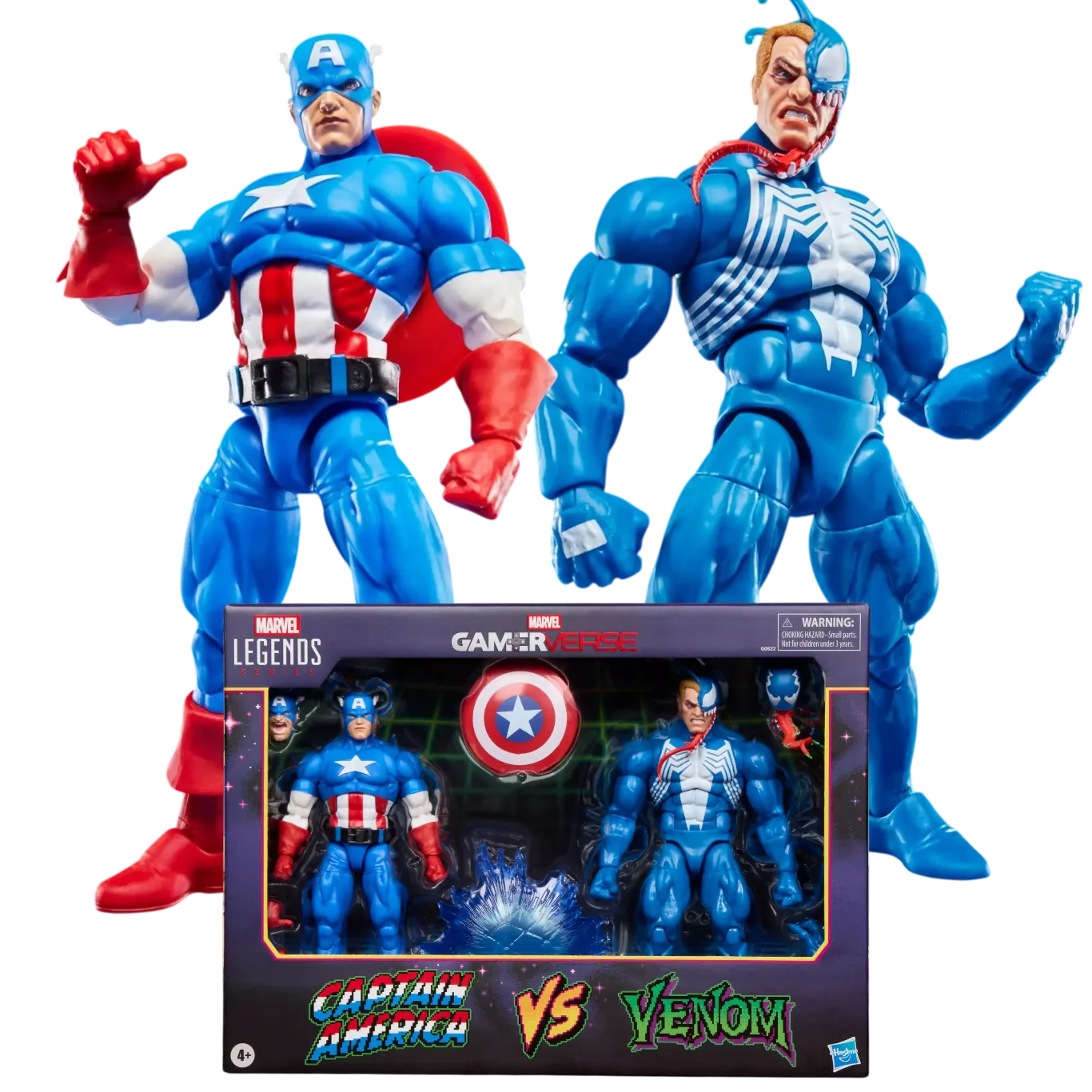 Фигурки Captain America vs Venom — Hasbro Marvel Legends Gamerverse