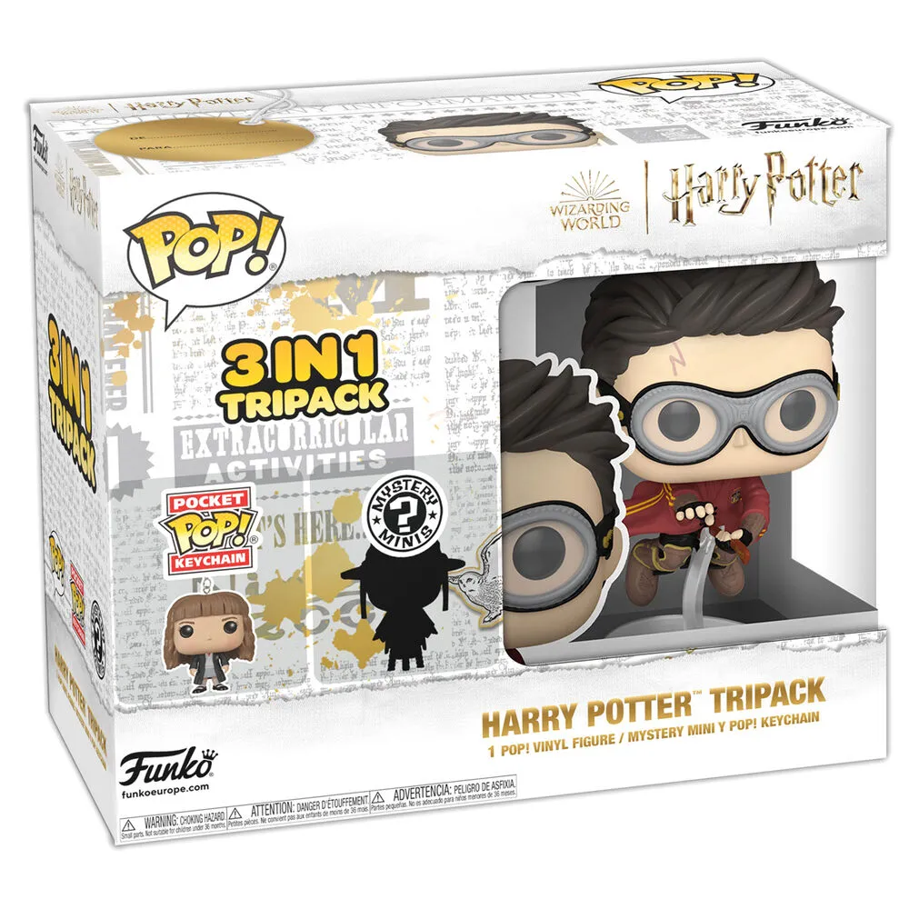 Фигурка Harry Potter — Funko Pop! Vinyl Tripack POP + Mystery Mini + Keychain