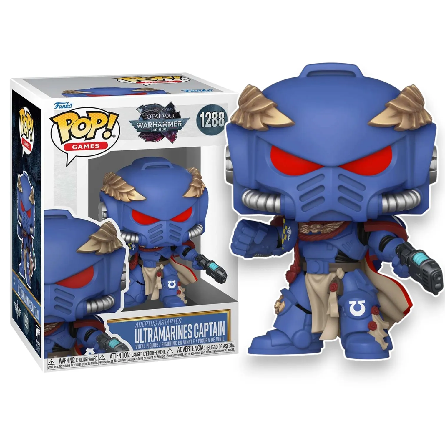 Фигурка Warhammer 40K Ultramarines Captain — Funko Pop! Vinyl 1288