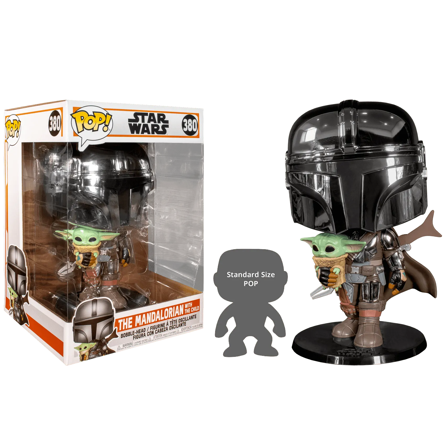 Фигурка Мандалорец — Funko Mandalorian Chrome 10 Inch Pop!