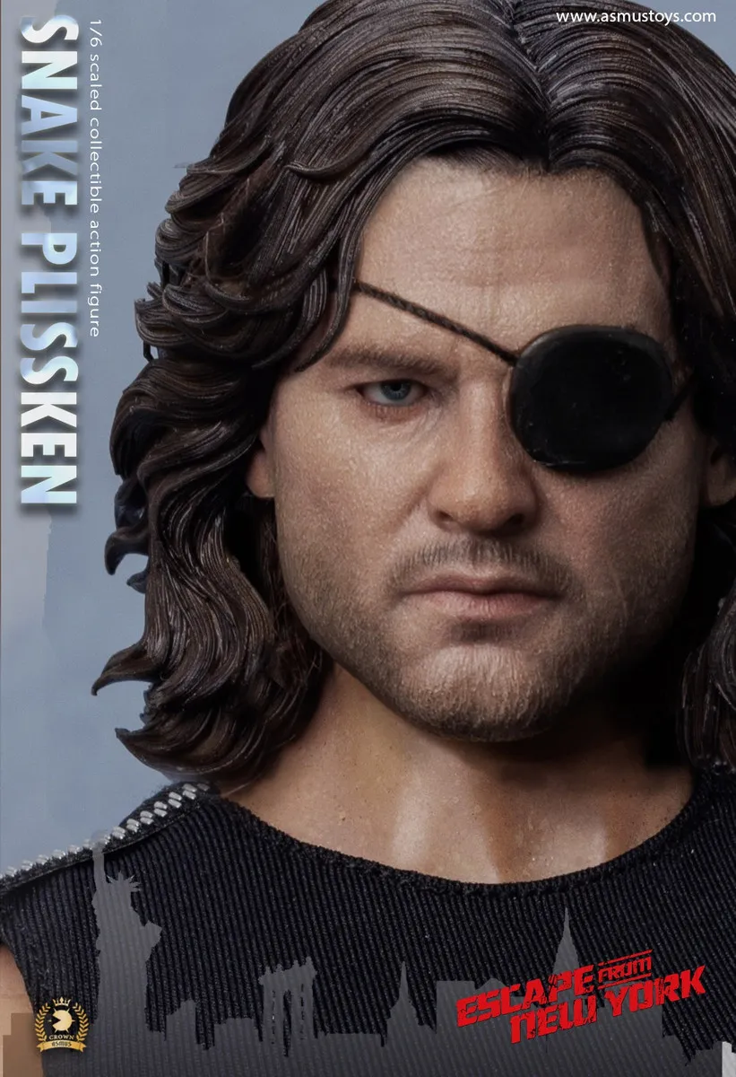 Фигурка Snake Plissken Sculpted Hair — Asmus Toys CRW004AS Escape from New York 1/6