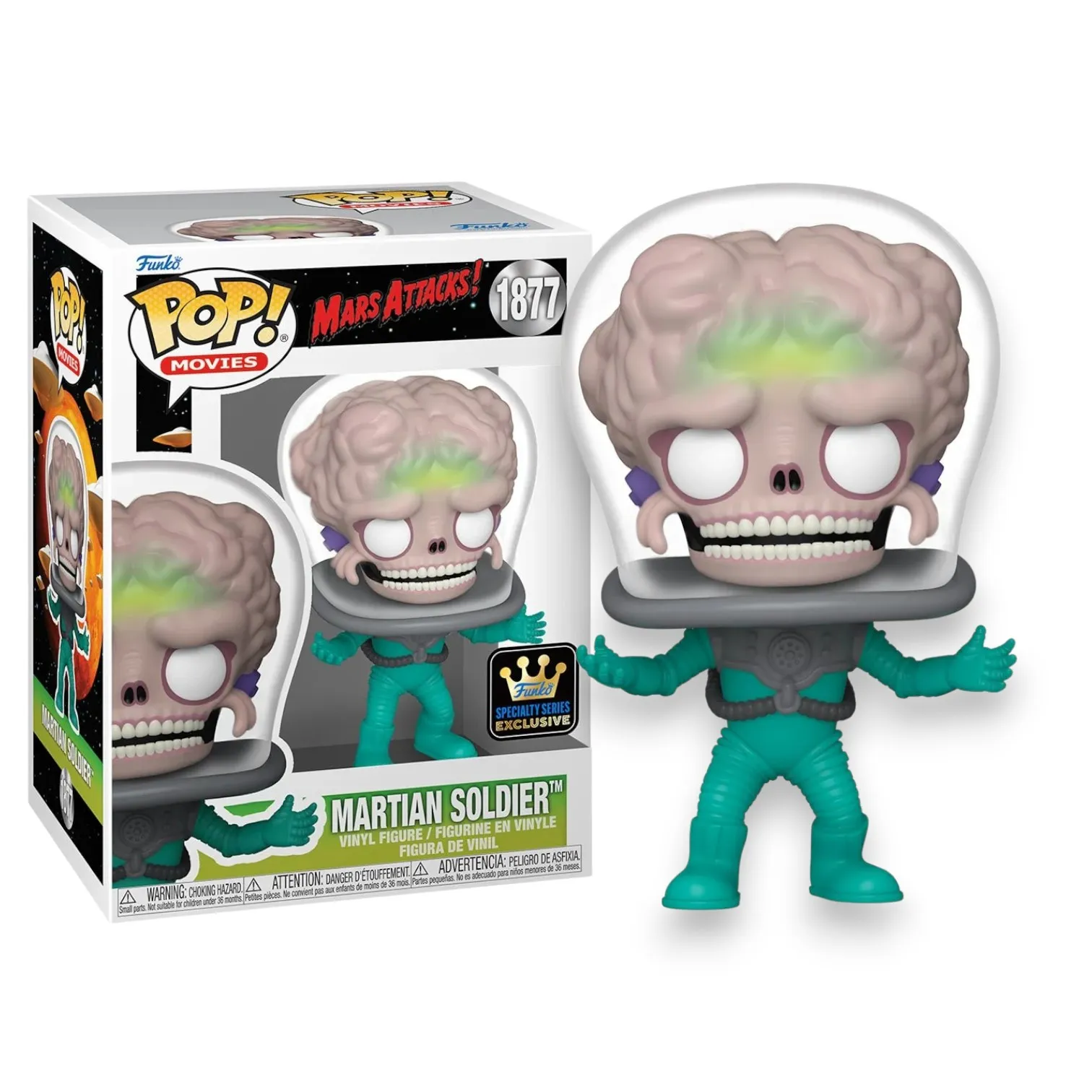 Фигурка Mars Attacks Martian Soldier — Funko Pop! Vinyl 1877Specialty Series
