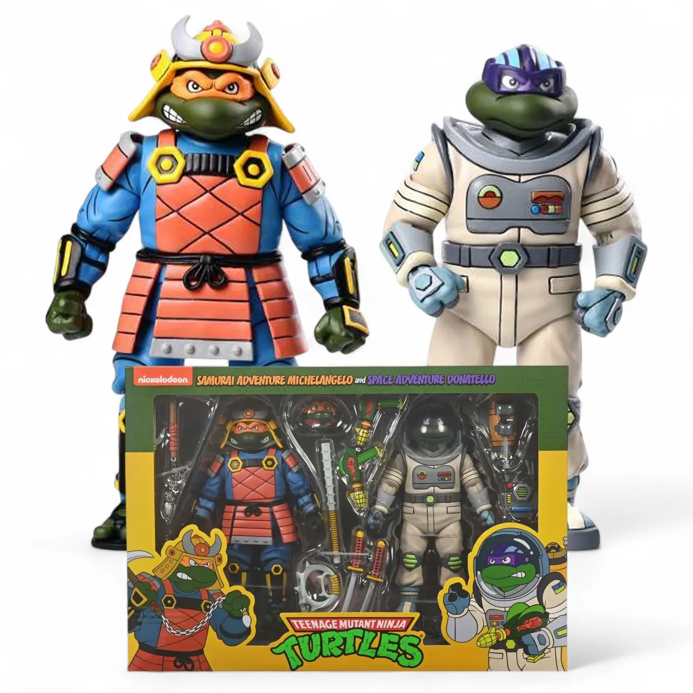 Фигурки Черепашки Ниндзя — Neca Space Adventure Samurai Turtles 2-pack