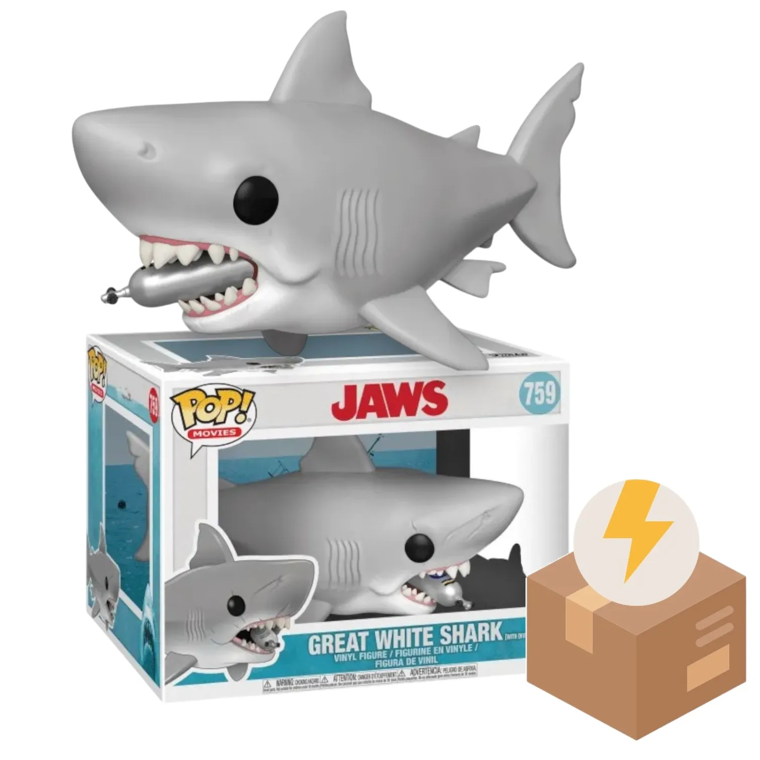 Фигурка Акула — Funko Jaws Oversized POP! Vinyl w Diving Tank BD