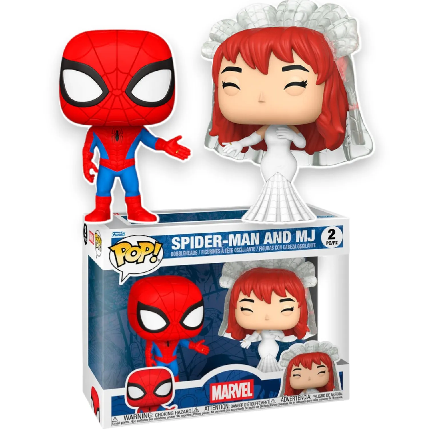 Фигурки Marvel Spider-Man and MJ — Funko Pop! Vinyl 2-pack