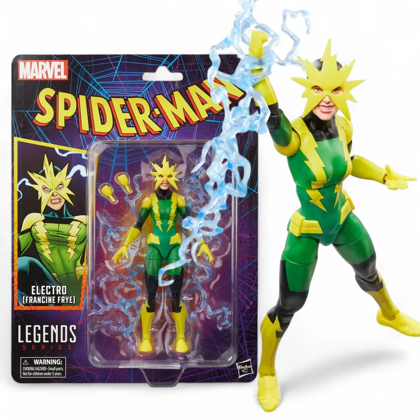 Фигурка Electro Francine Frye — Hasbro Marvel Legends Spider-Man Figure