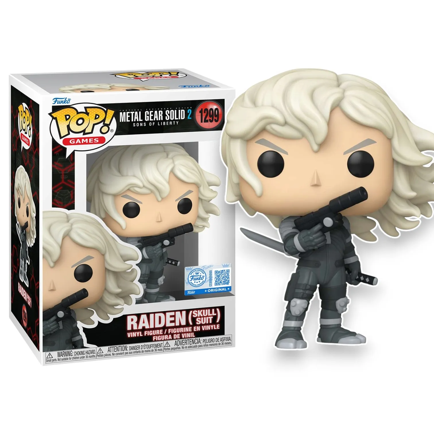 Фигурка Metal Gear Solid 2 Raiden Skull Suit Exc — Funko Pop! Vinyl 1299