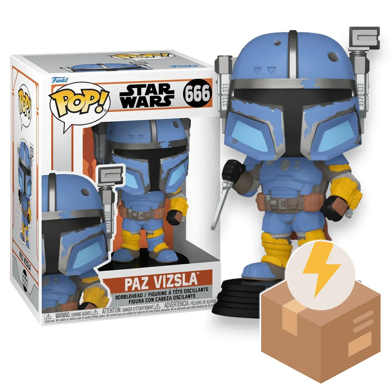 Фигурка Star Wars Mandalorian Paz Vizsla — Funko Pop! 666 BD