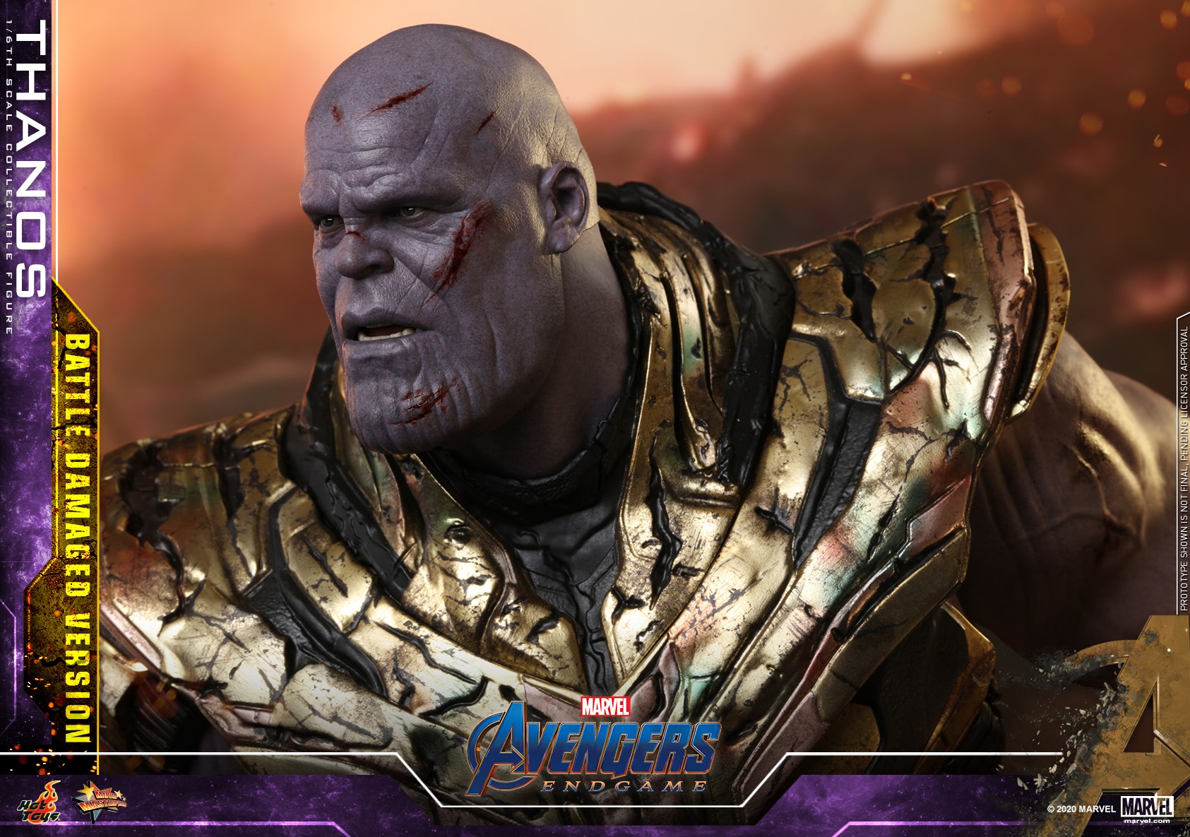 thanos battle damaged