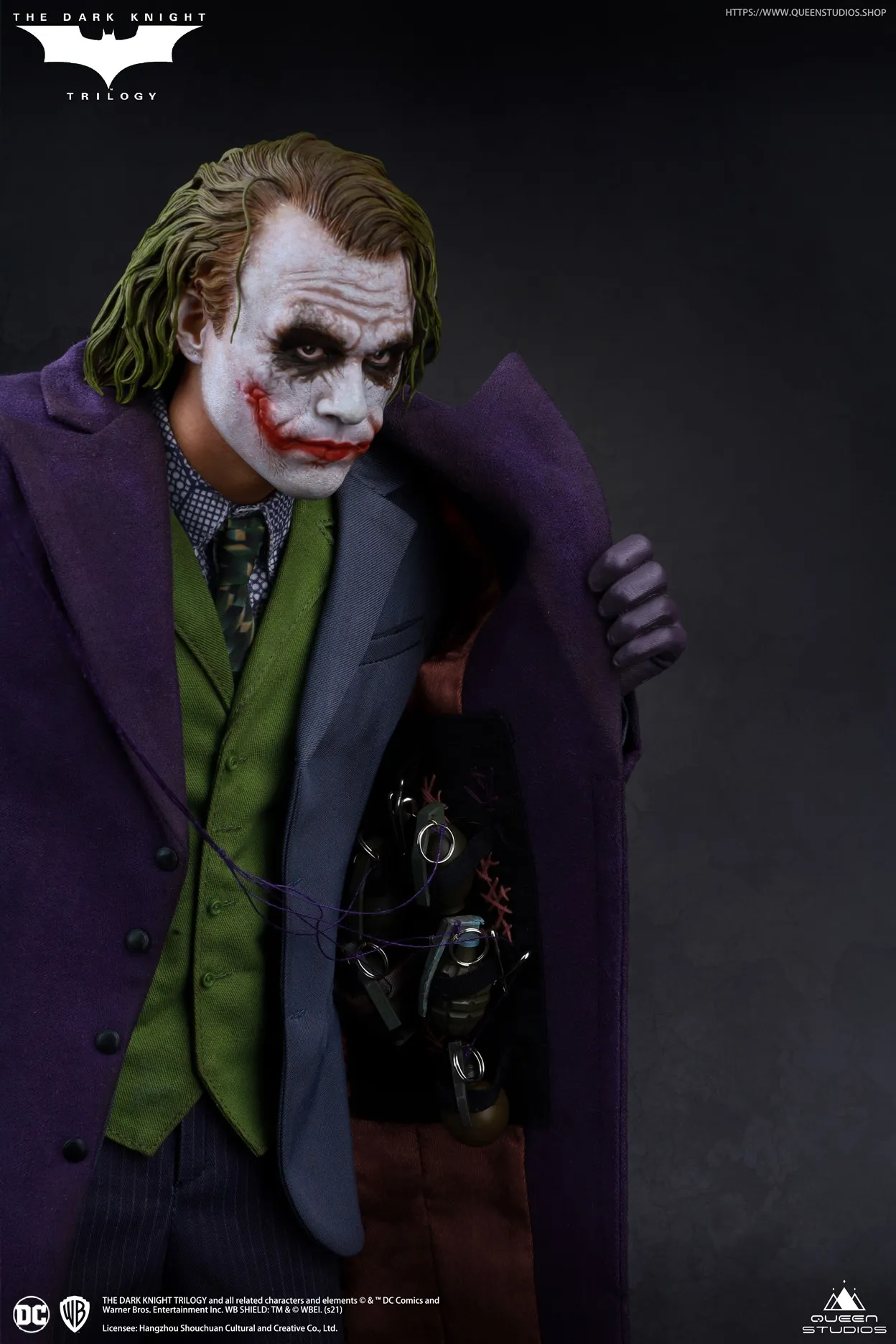 Фигурка Джокер — Queen Studios Dark Knight Joker 1/4 Statue - купить в  интернет магазине GeekZona.ru