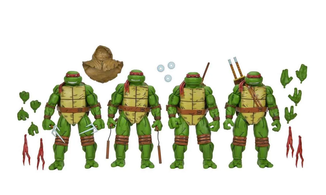 Фигурки Черепашки Ниндзя — Neca Teenage Mutant Ninja Turtles Mirage Comics  4-Pack - купить в GeekZona.ru