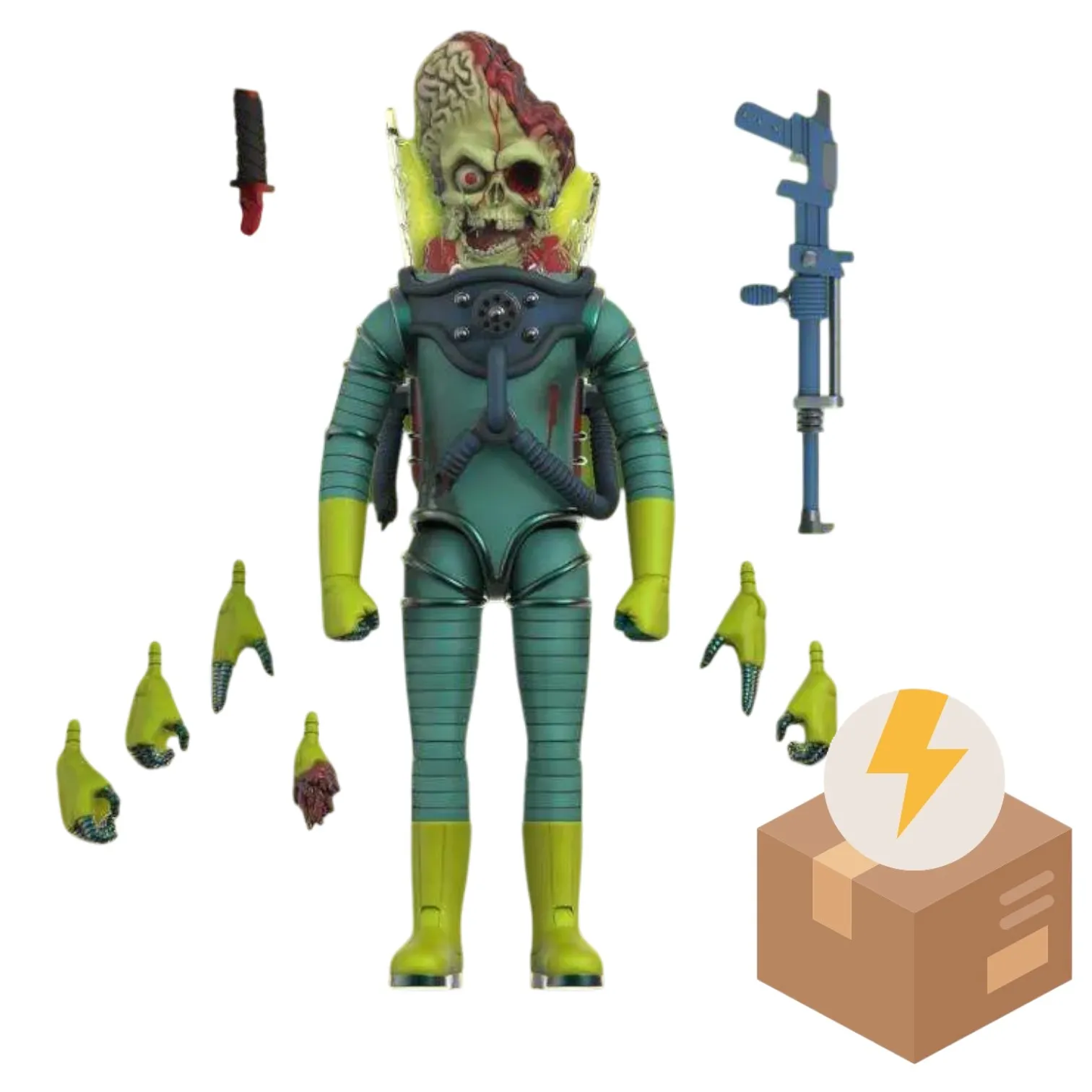 Фигурка Martian Smashing — Super7 Mars Attacks Ultimates W1 Figure BD