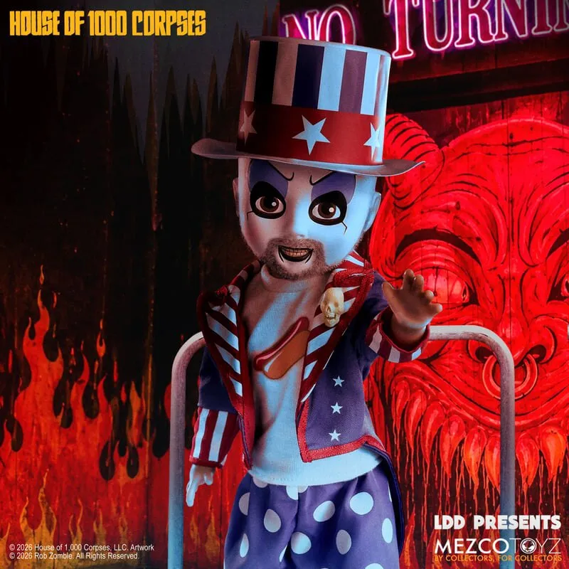 Фигурка Captain Spaulding House of 1000 Corpses — Mezco Living Dead Dolls