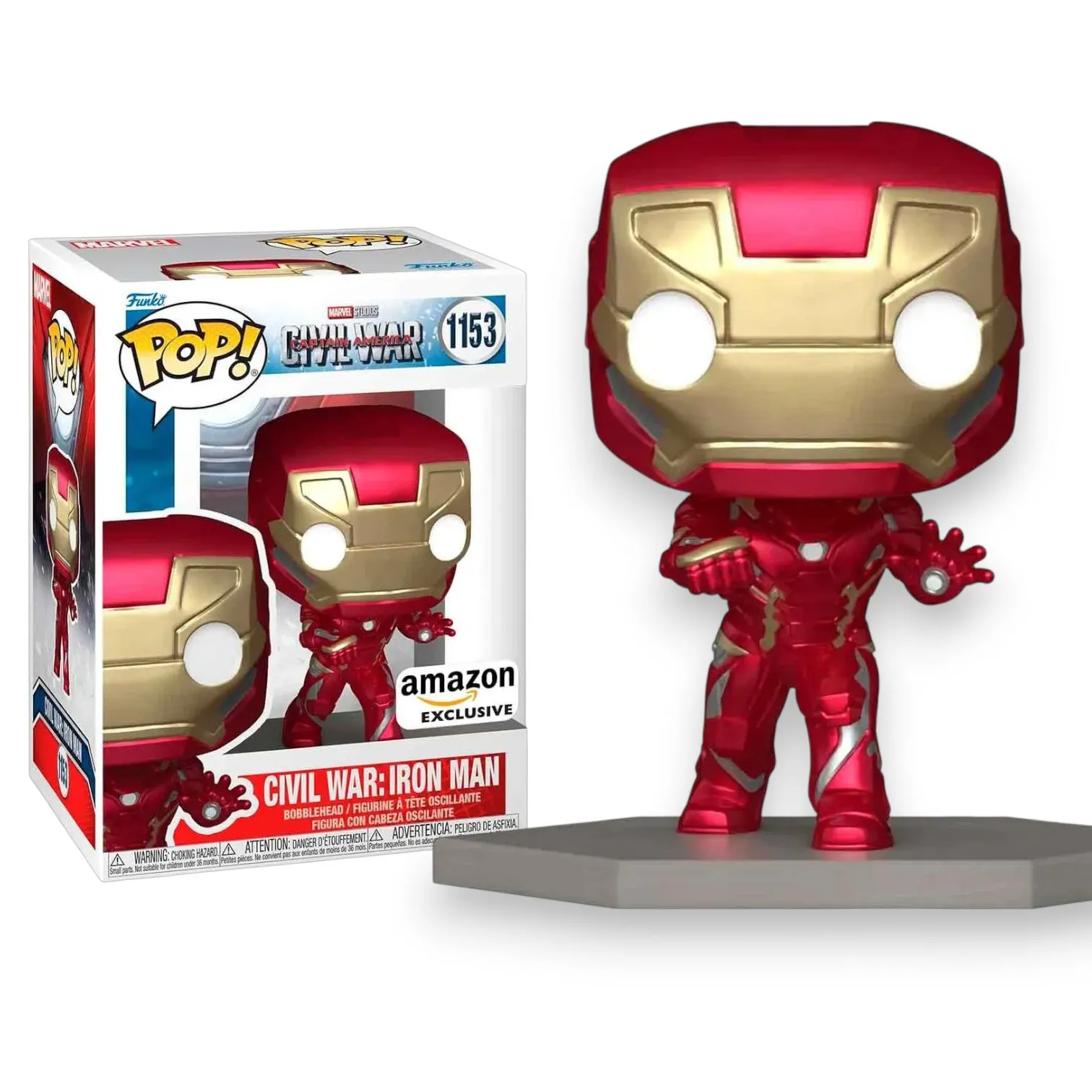 Фигурка Civil War Iron Man Exclusive — Funko Pop! 1153