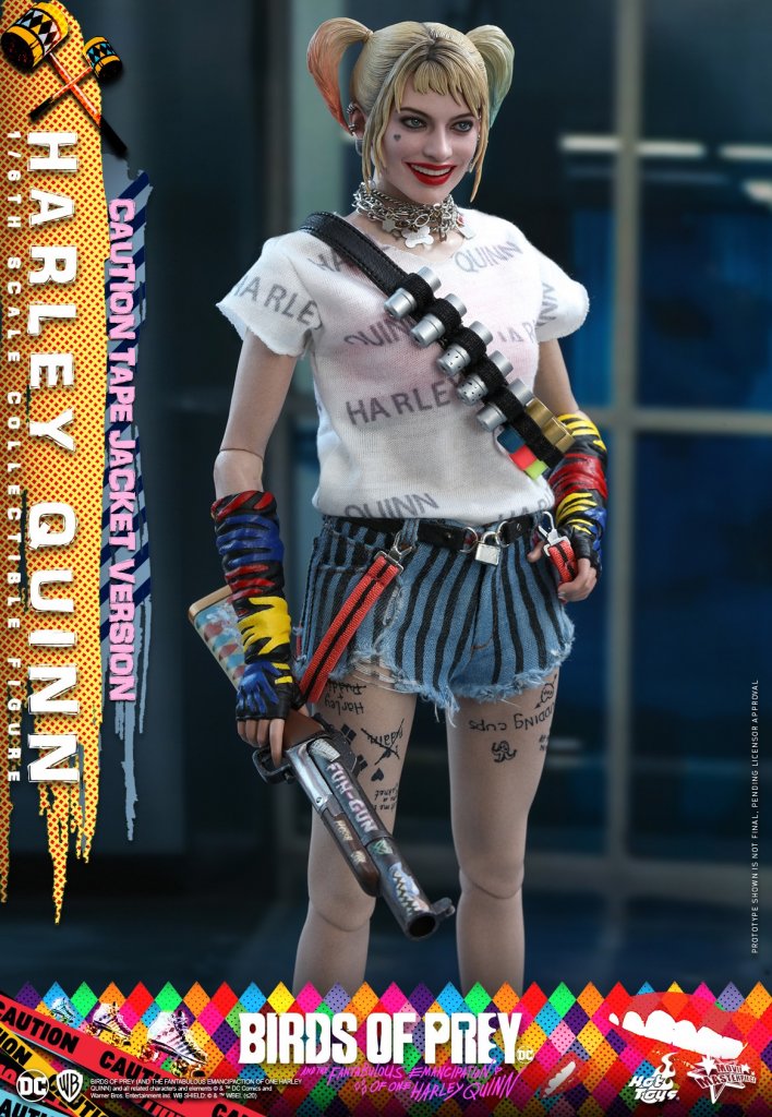 Фигурка Harley Quinn Caution Tape Jacket — Hot Toys MMS566 Birds of Prey (8).jpg