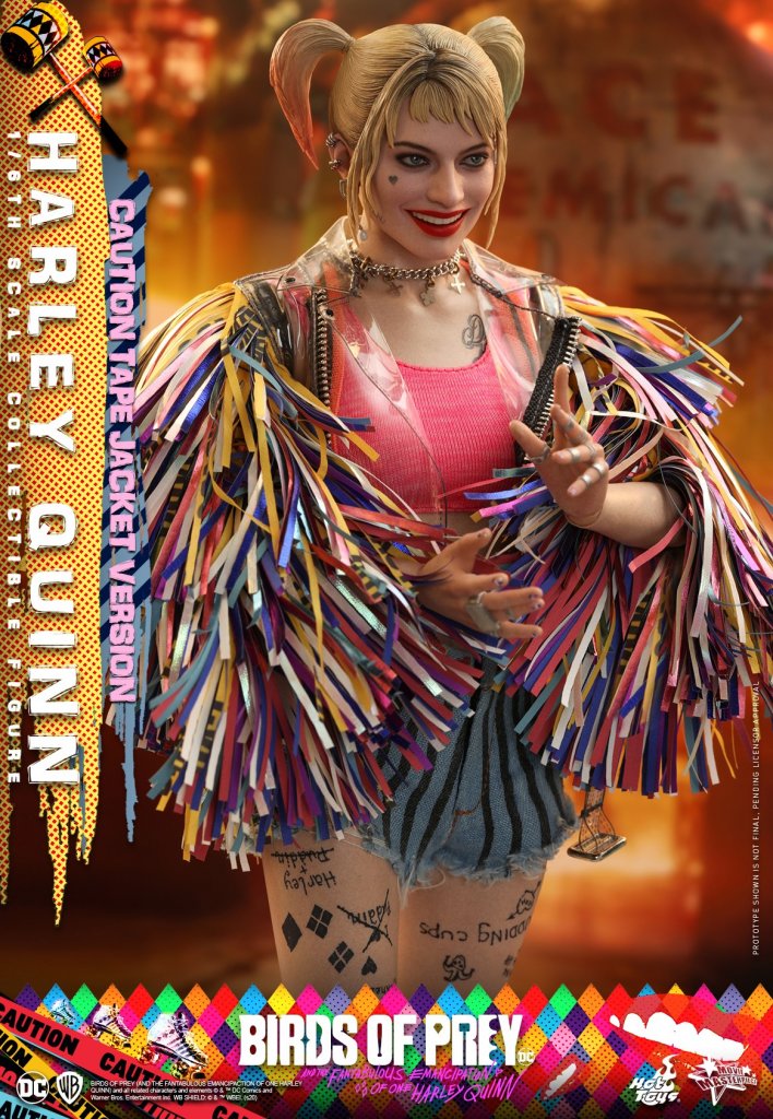 Фигурка Harley Quinn Caution Tape Jacket — Hot Toys MMS566 Birds of Prey (10).jpg