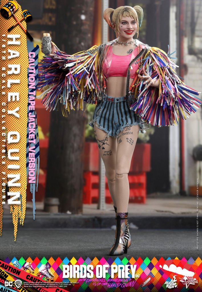 Фигурка Harley Quinn Caution Tape Jacket — Hot Toys MMS566 Birds of Prey (5).jpg
