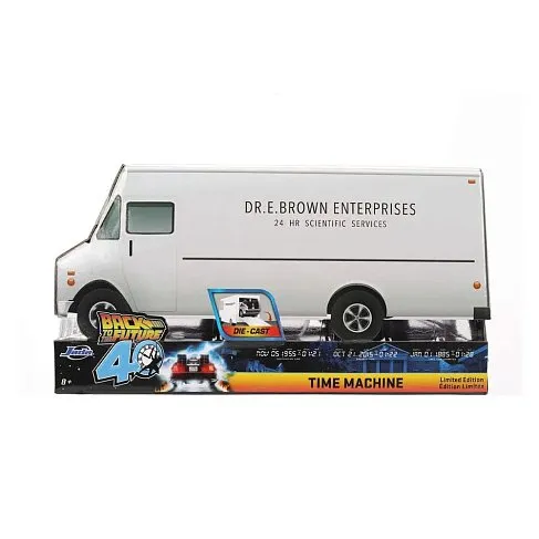 Модель ДеЛориан — Back to the Future 40th Anniversary Delorean Frost Effect 1/32 Die-cast Model Van Box Limited Edition