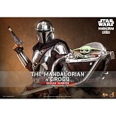 Фигурки Мандалорец и Грогу — Hot Toys MMS872 The Mandalorian and Grogu 1/6 Deluxe