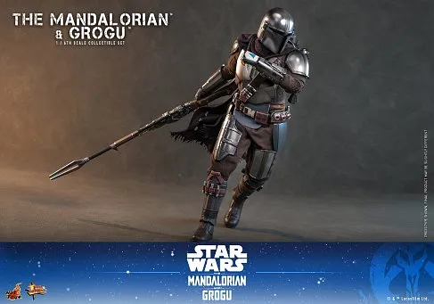 Фигурки Мандалорец и Грогу — Hot Toys MMS872 The Mandalorian and Grogu 1/6 Deluxe
